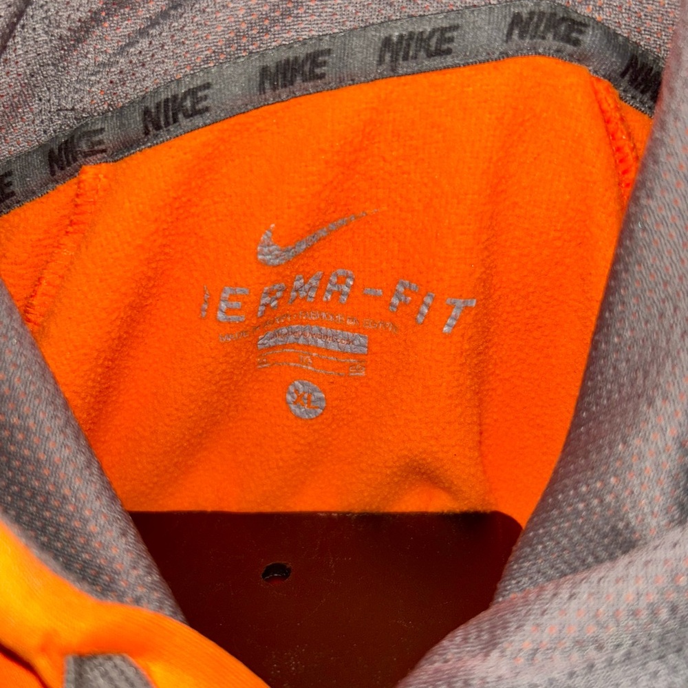 Nike Orange And Gray Pullover Performance Hoodie … - image 6